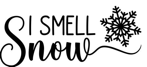 Download Free I Smell Snow SVG Silhouette
